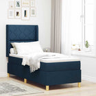 Boxspringbed 80x200 cm blauw met LED-strip