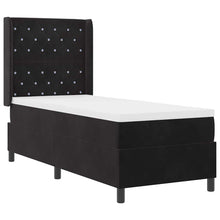 Boxspringbed met matras met LED Zwart 80 x 200 cm Fluweel