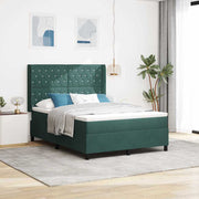 Boxspring bed 140x190 cm groen fluweel