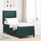 Boxspringbed met hoofdeinde donkergroen 80x200 cm fluweel