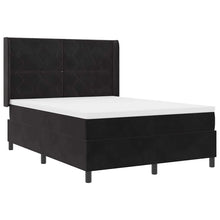 Boxspringbed met hoofdeinde Zwart 160 x 200 cm Fluweel