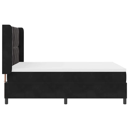 Boxspringbed met hoofdeinde Zwart 160 x 200 cm Fluweel