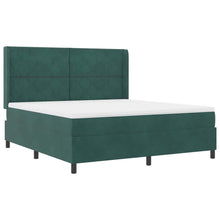 Boxspringbed met hoofdeinde Donkergroen 180 x 200 cm Fluweel