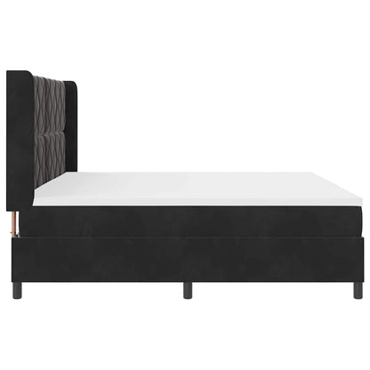 Boxspringbed met matras met LED Zwart 200 x 200 cm Fluweel