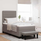 Boxspringbed 90x190 cm taupe