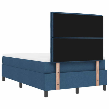 Boxspringbed met hoofdeinde Blauw 120 x 200 cm Stof