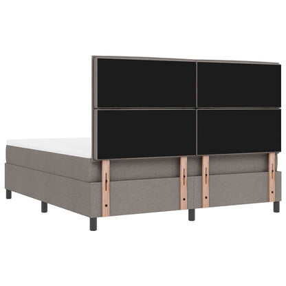 Boxspringbed met hoofdeinde Taupe 180 x 200 cm Stof