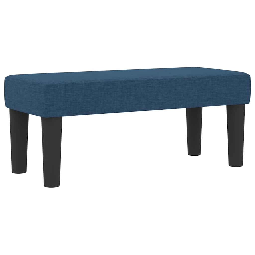 Boxspringbed met hoofdeinde Blauw 90 x 200 cm Stof