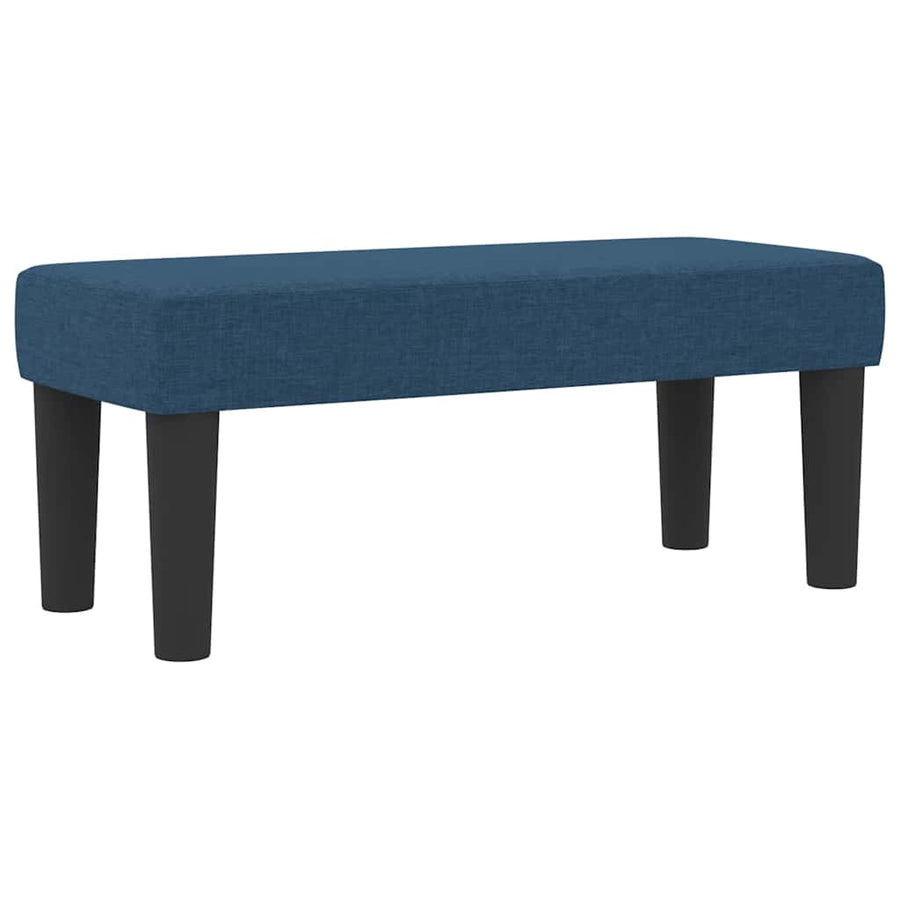 Boxspringbed met hoofdeinde Blauw 90 x 200 cm Stof