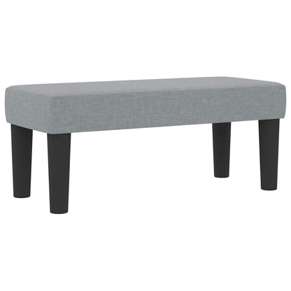 Boxspringbed met hoofdeinde Lichtgrijs 100 x 200 cm Stof