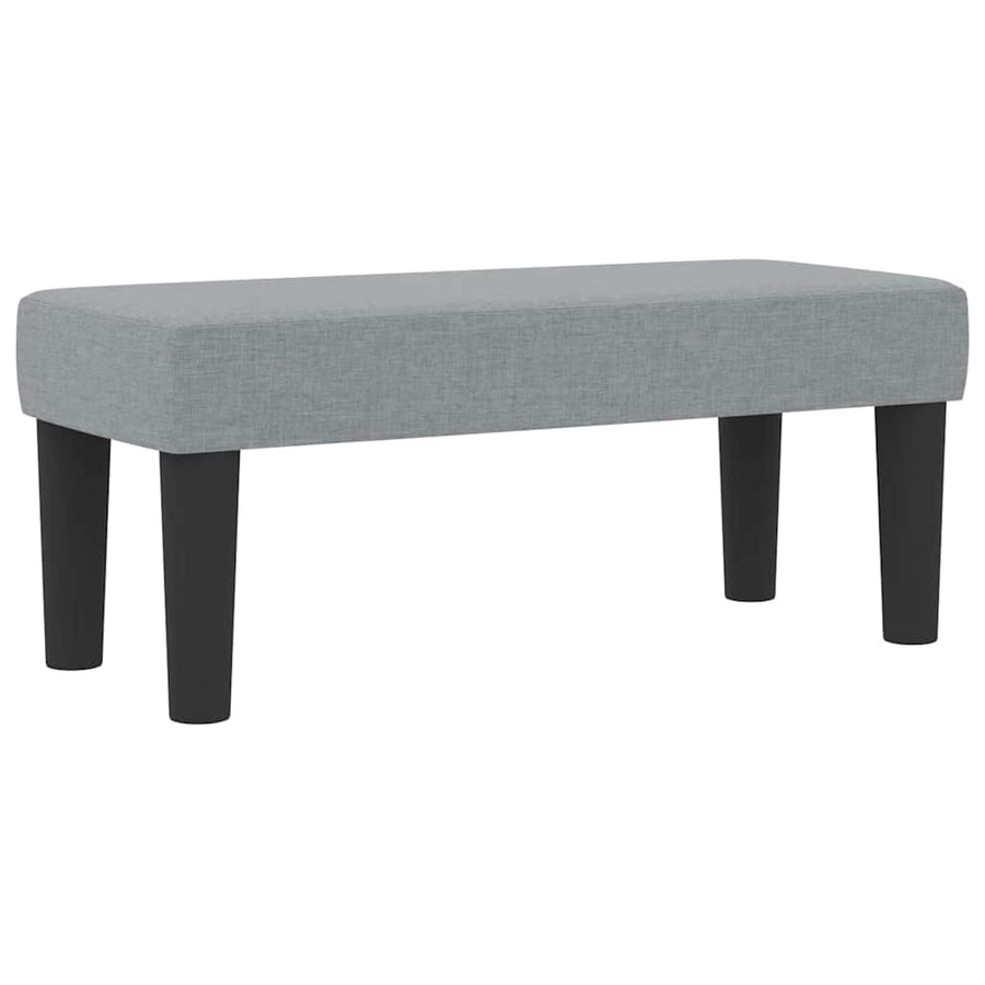 Boxspringbed met hoofdeinde Lichtgrijs 100 x 200 cm Stof
