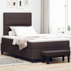 Boxspringbed 120x190 cm donkerbruin
