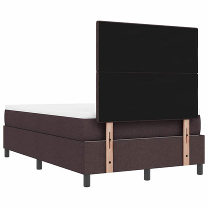 Boxspringbed met kussen Donkerbruin 120 x 190 cm Stof