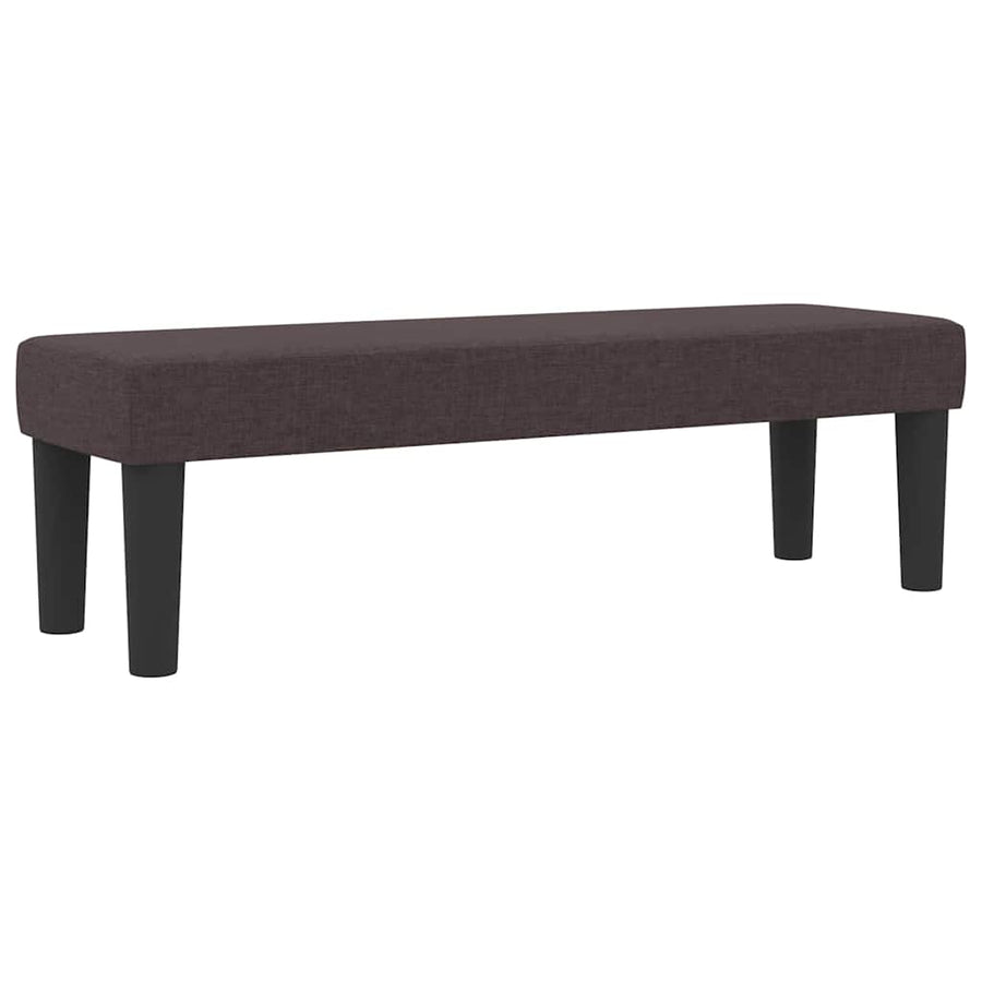 Boxspringbed met hoofdeinde Donkerbruin 200 x 200 cm Stof