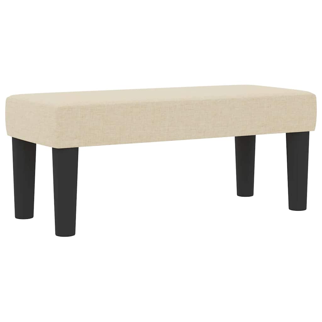 Boxspringbed met hoofdeinde Crème 80 x 200 cm Stof