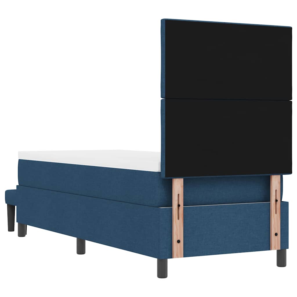 Boxspringbed met hoofdeinde Blauw 80 x 200 cm Stof