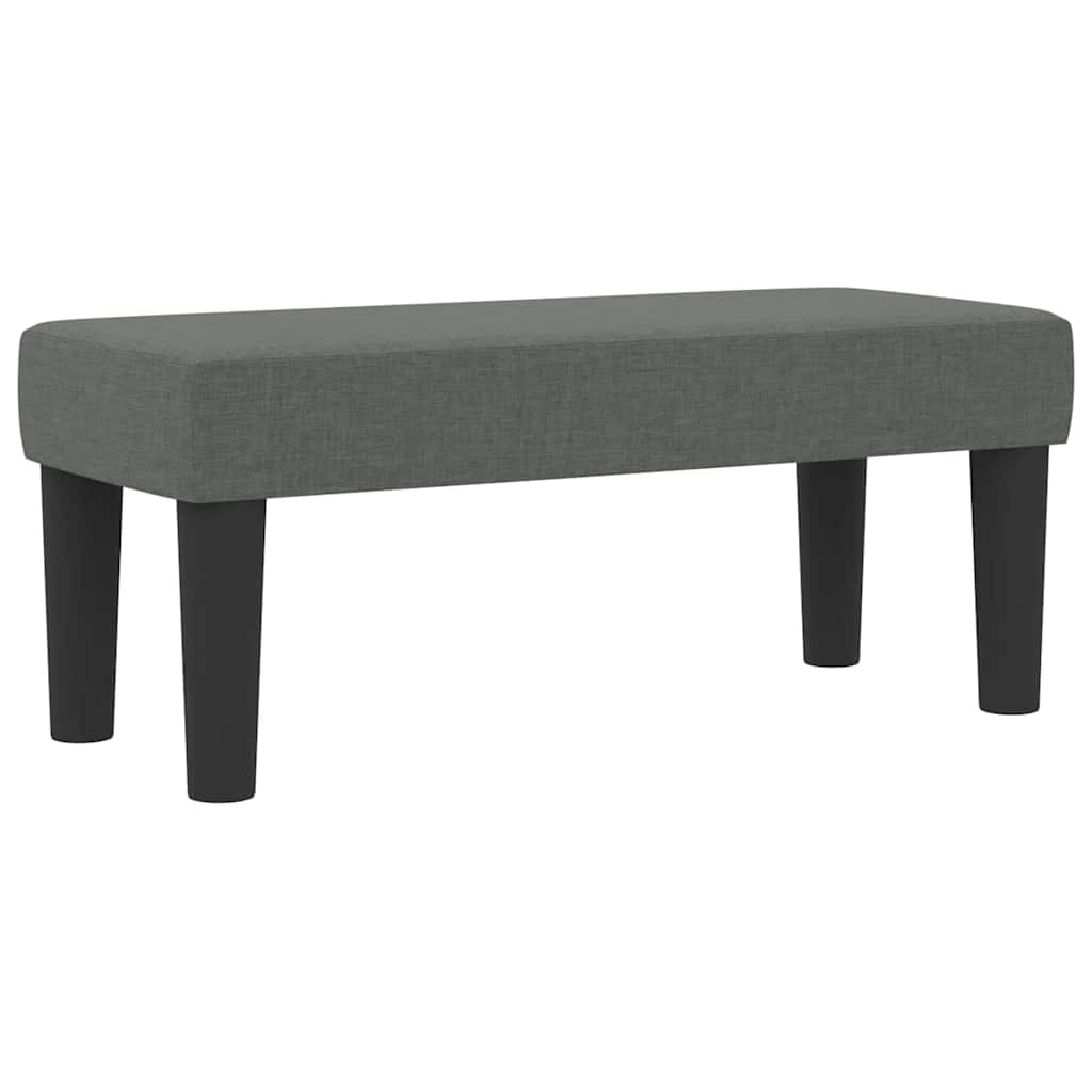 Boxspringbed met matras Donkergrijs 100 x 200 cm Stof