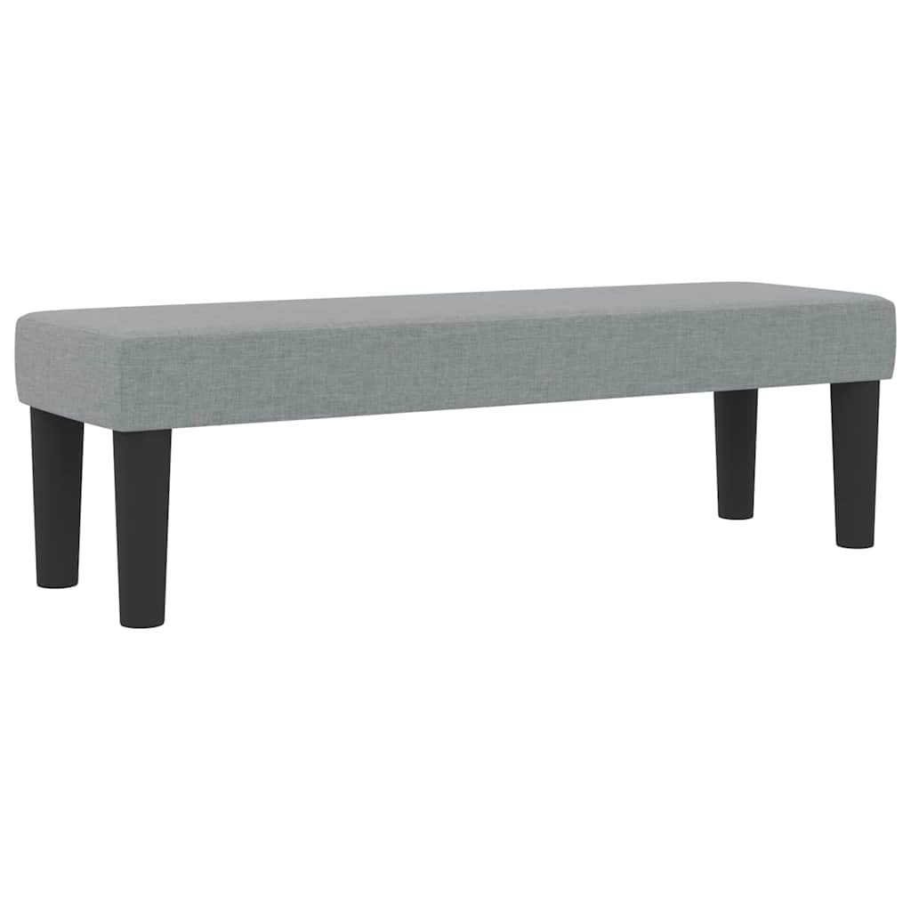 Boxspringbed met hoofdeinde Lichtgrijs 140 x 200 cm Stof
