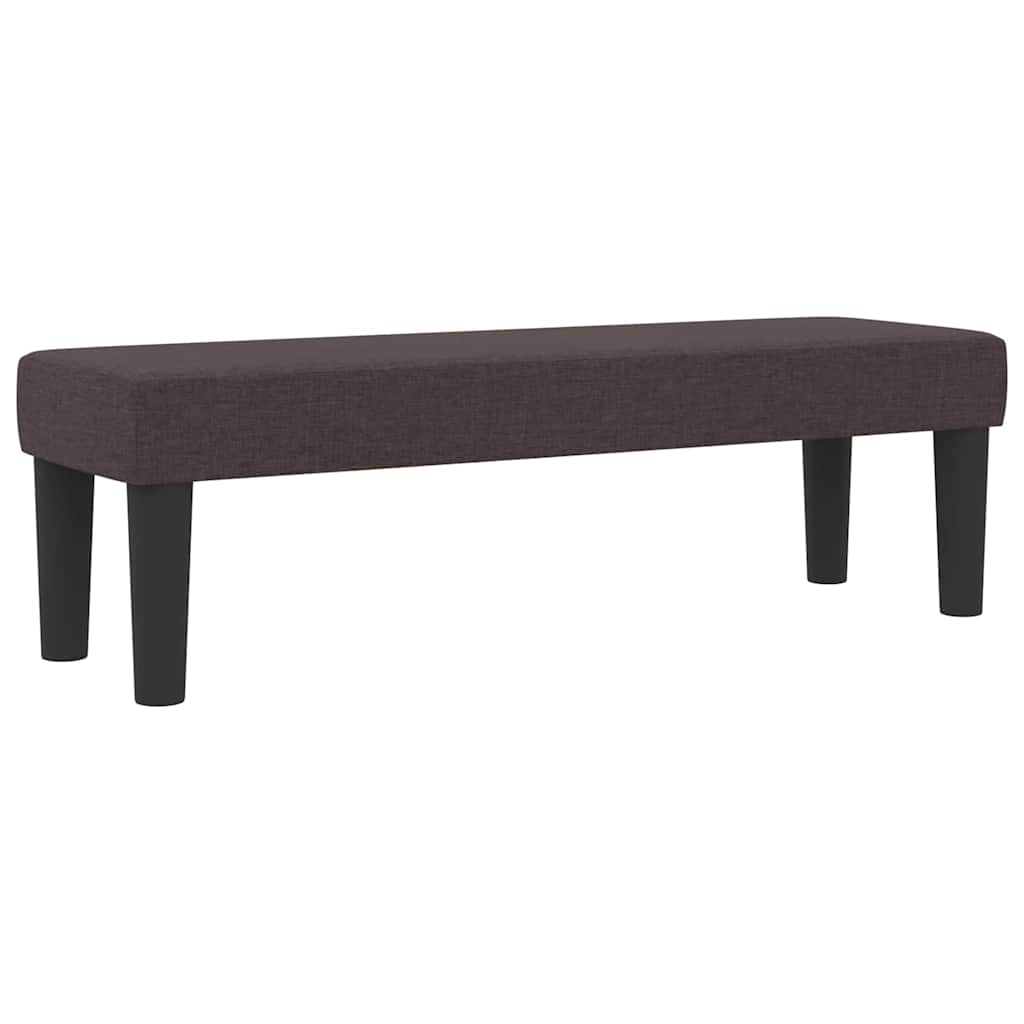 Boxspringbed met matras Donkerbruin 140 x 200 cm Stof