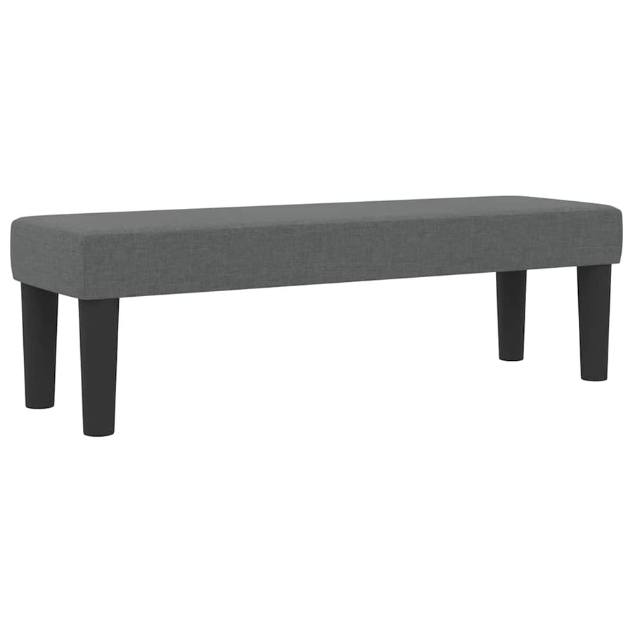 Boxspringbed met hoofdeinde Donkergrijs 160 x 200 cm Stof