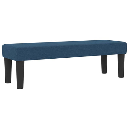 Boxspring bed met matras Blauw 160 x 200 cm Stof & Bewerkt hout