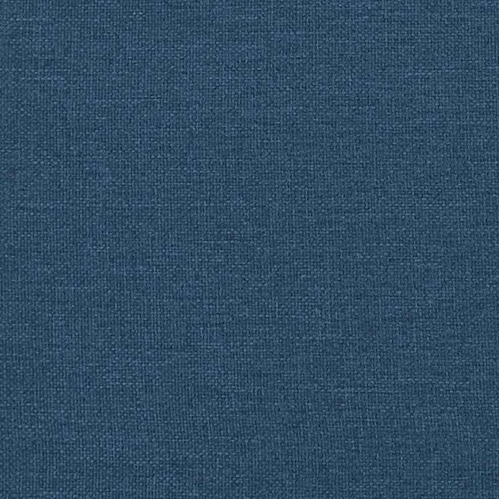 Boxspring bed met matras Blauw 160 x 200 cm Stof & Bewerkt hout