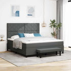 Boxspringbed 180x200 cm donkergrijs