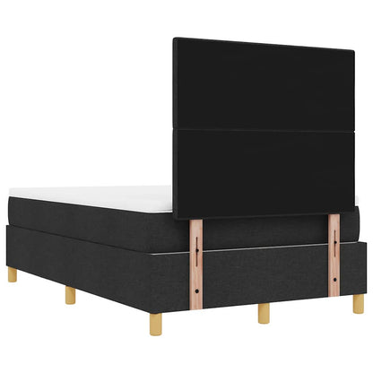 Boxspring bed met hoofdeinde Zwart 190 x 120 cm Stof