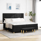 Boxspring bed 200x200 cm stof zwart