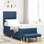Boxspring bed 80x200 cm blauw stof