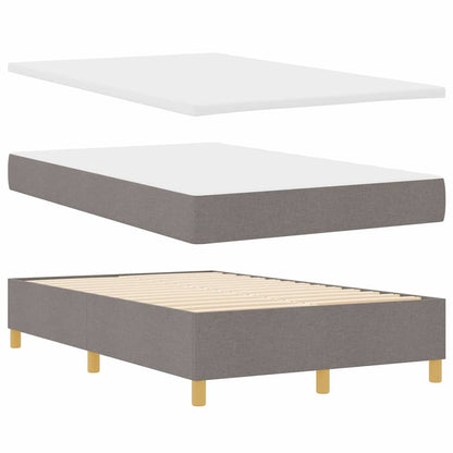Boxspring bed met hoofdeinde Taupe 190 x 120 cm Stof