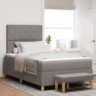 Boxspring bed 200x120 cm taupe