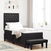 Boxspring bed 200x80 cm zwart fluweel