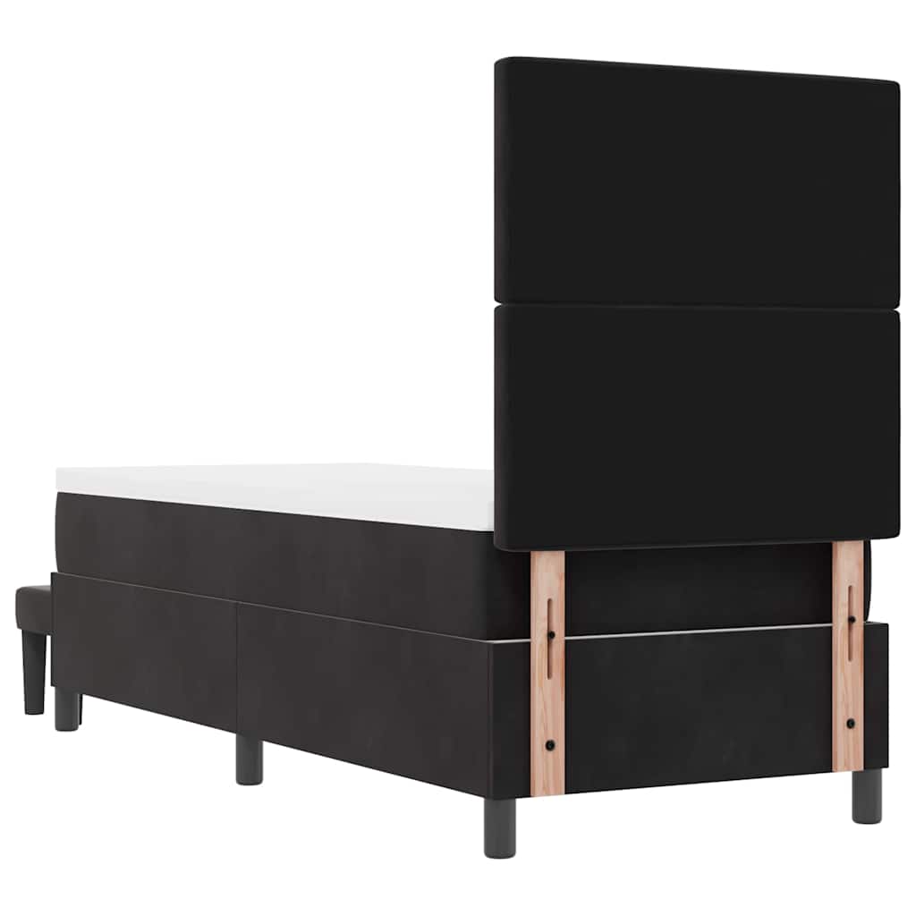 Boxspring bed met hoofdeinde Zwart 200 x 80 cm Fluweel