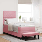 Boxspringbed roze 200x80 cm fluweel