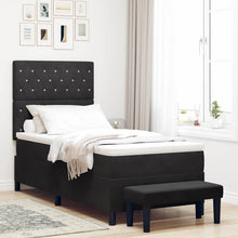 Boxspring bed met kussen Zwart 200 x 100 cm Fluweel