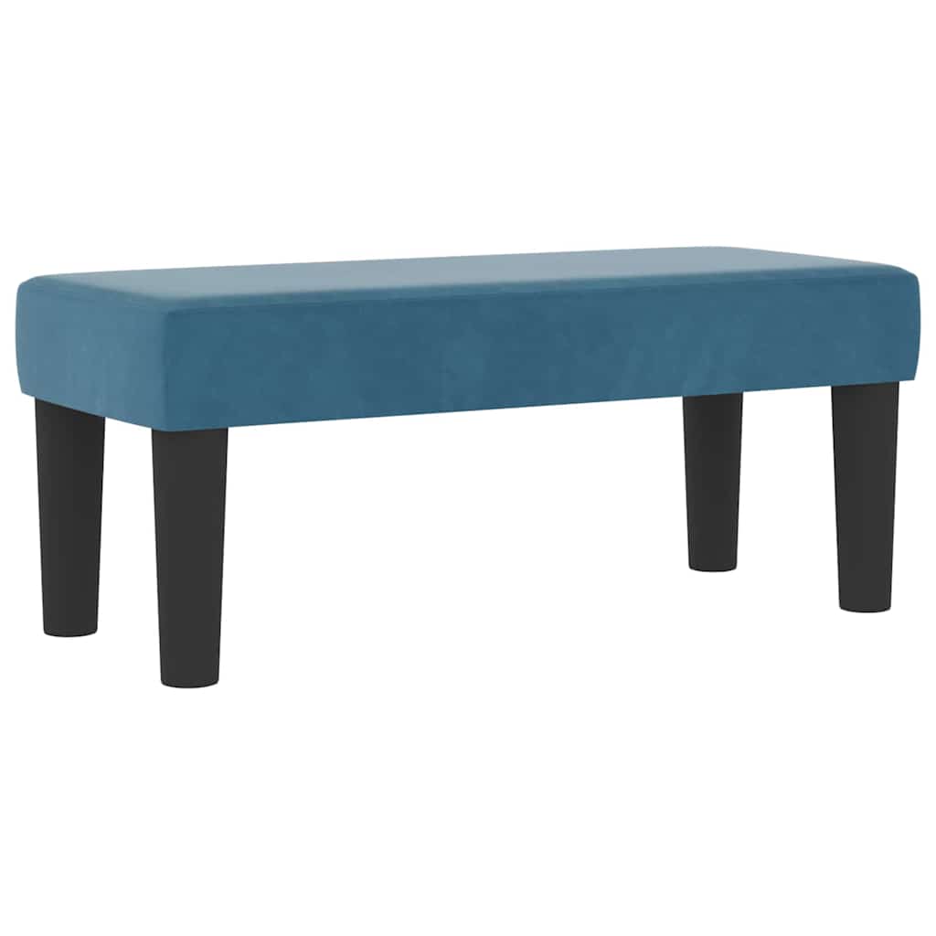 Boxspring bed met hoofdeinde Donkerblauw 200 x 100 cm Fluweel