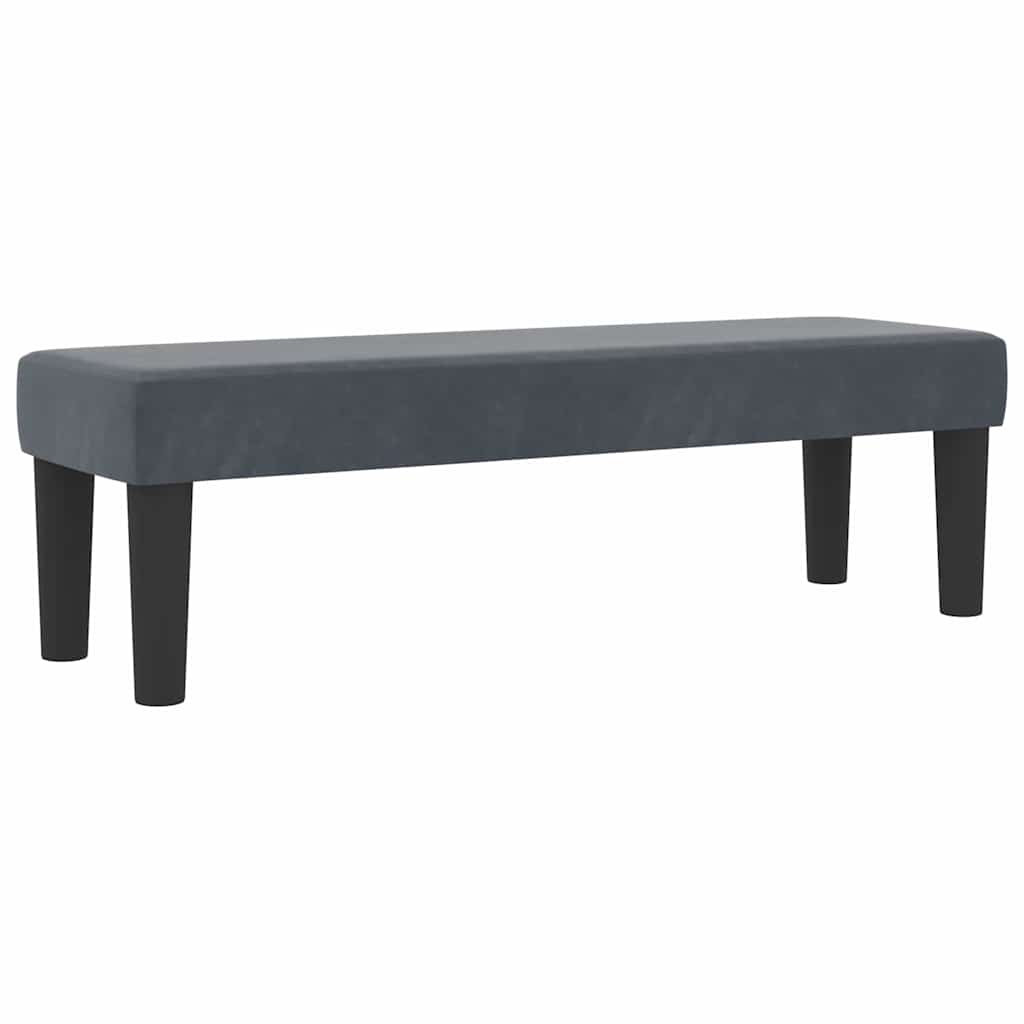Boxspring bed met matras Donkergrijs 120 x 200 cm Fluweel