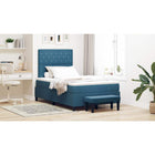 Boxspring bed 200x120 cm donkerblauw fluweel