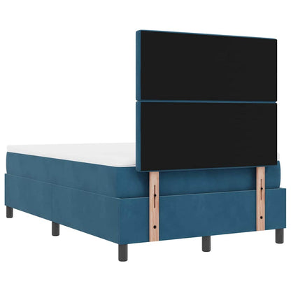 Boxspring bed met hoofdeinde Donkerblauw 200 x 120 cm Fluweel