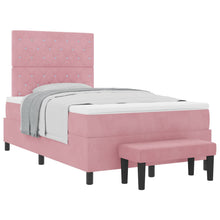 Boxspring bed met hoofdeinde Roze 200 x 120 cm Fluweel