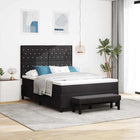 Boxspring bed zwart 140x200 cm fluweel