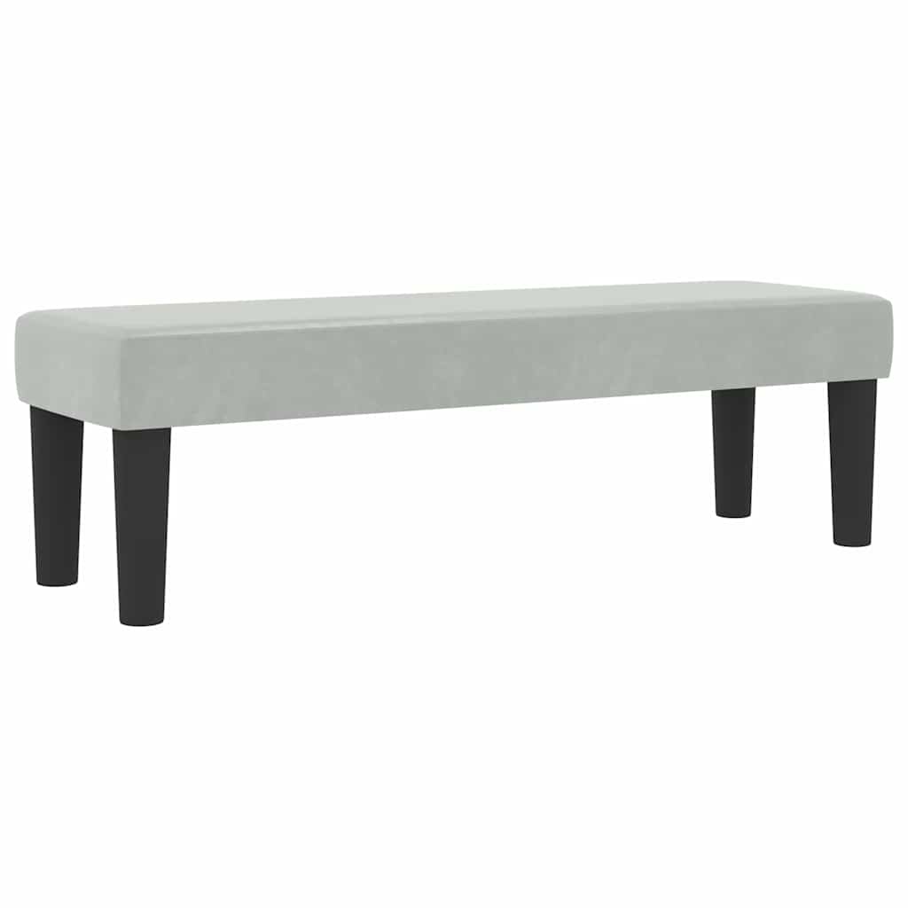 Boxspring bed met hoofdeinde Lichtgrijs 200 x 180 cm Fluweel