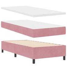 Boxspring bed met matras Roze 80 x 200 cm Fluweel