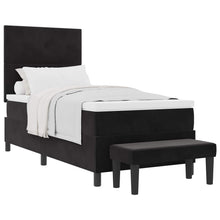 Boxspring bed met matras Zwart 100 x 200 cm Fluweel