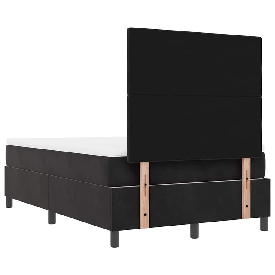 Boxspring bed met matras Zwart 120 x 190 cm Fluweel