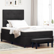 Boxspring bed 120x200 cm zwart fluweel