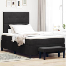 Boxspring bed met matras Zwart 120 x 200 cm Fluweel