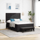 Boxspring bed 160x200 cm zwart fluweel