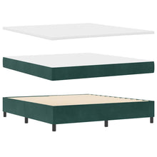Boxspring bed met matras Donkergroen 180 x 200 cm Fluweel